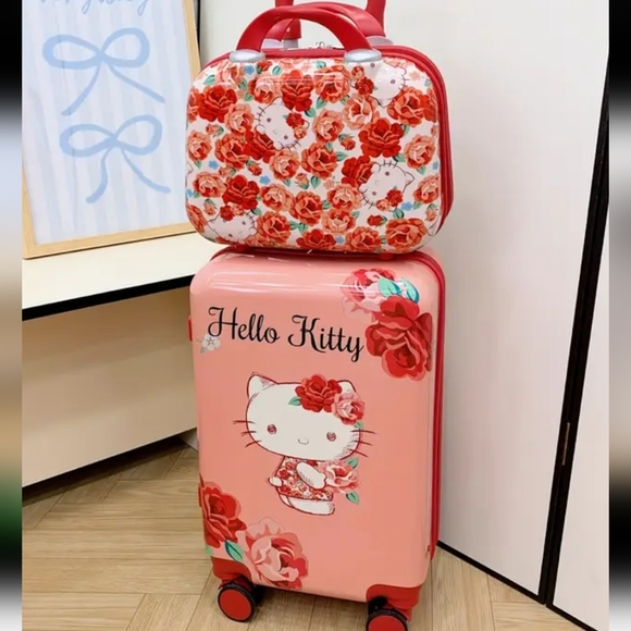 Handbags - Hello Kitty Floral Luggage Set
